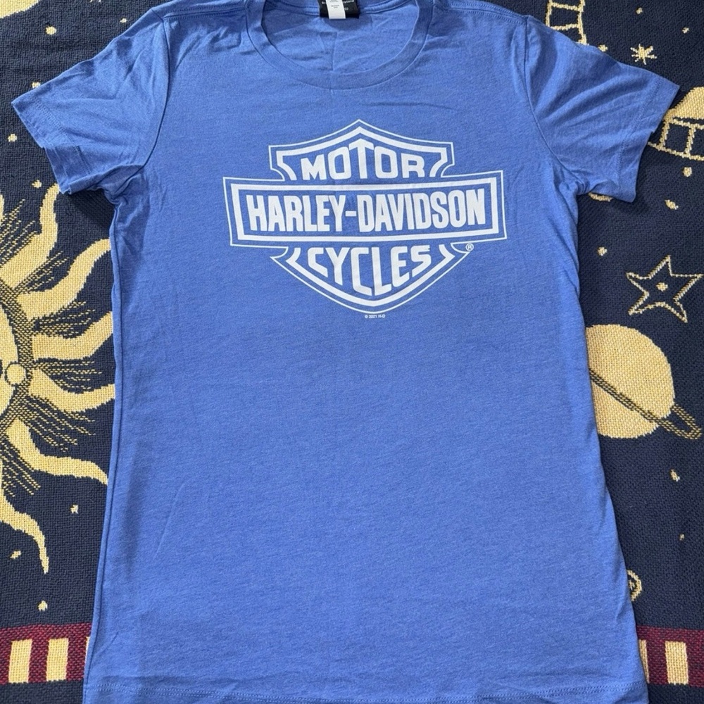 2011 Harley Davidson Seminole Sanford FL Blue T-Shirt Women’s Size Large
